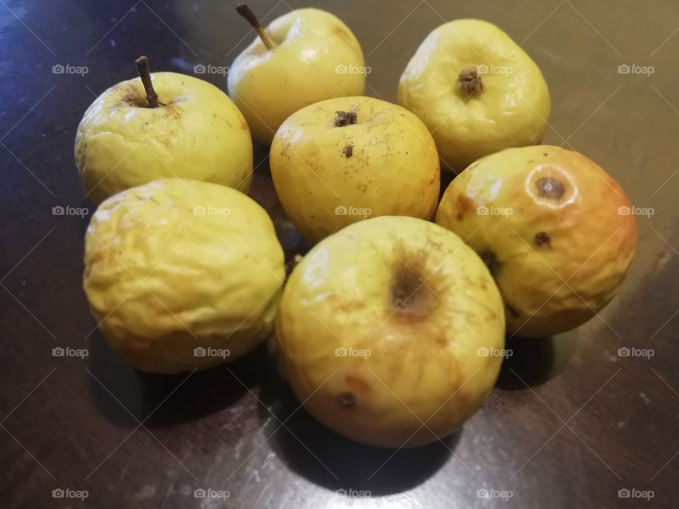 Italian organic apples in winter