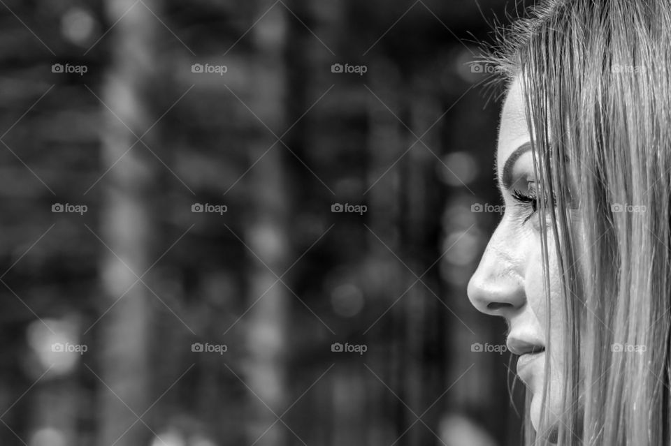 Close-up of a woman face