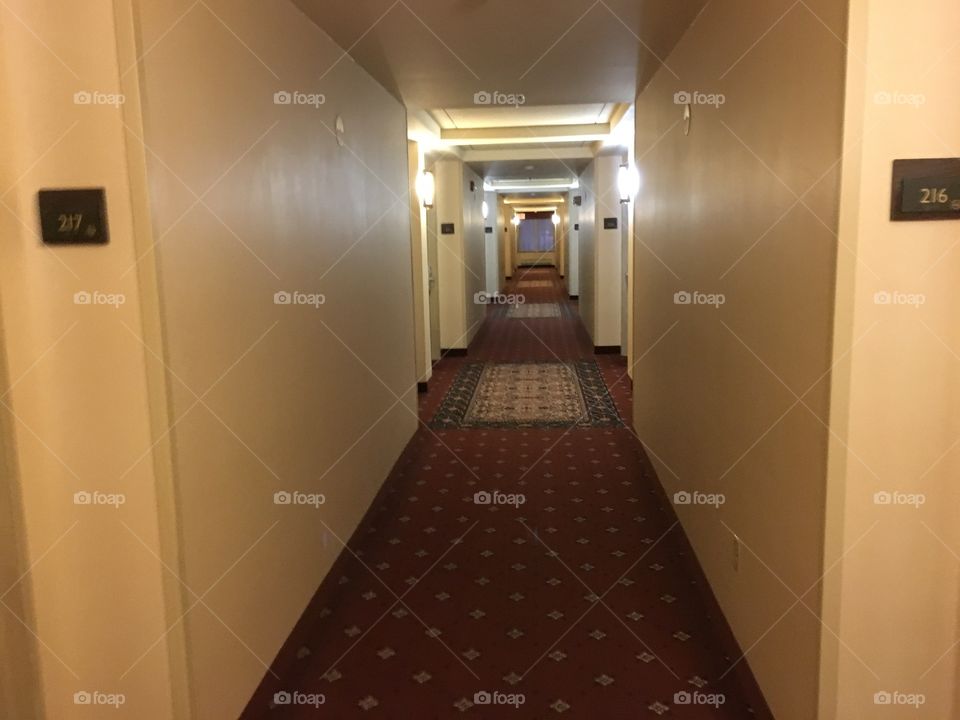 Hotel hallways freak me out!