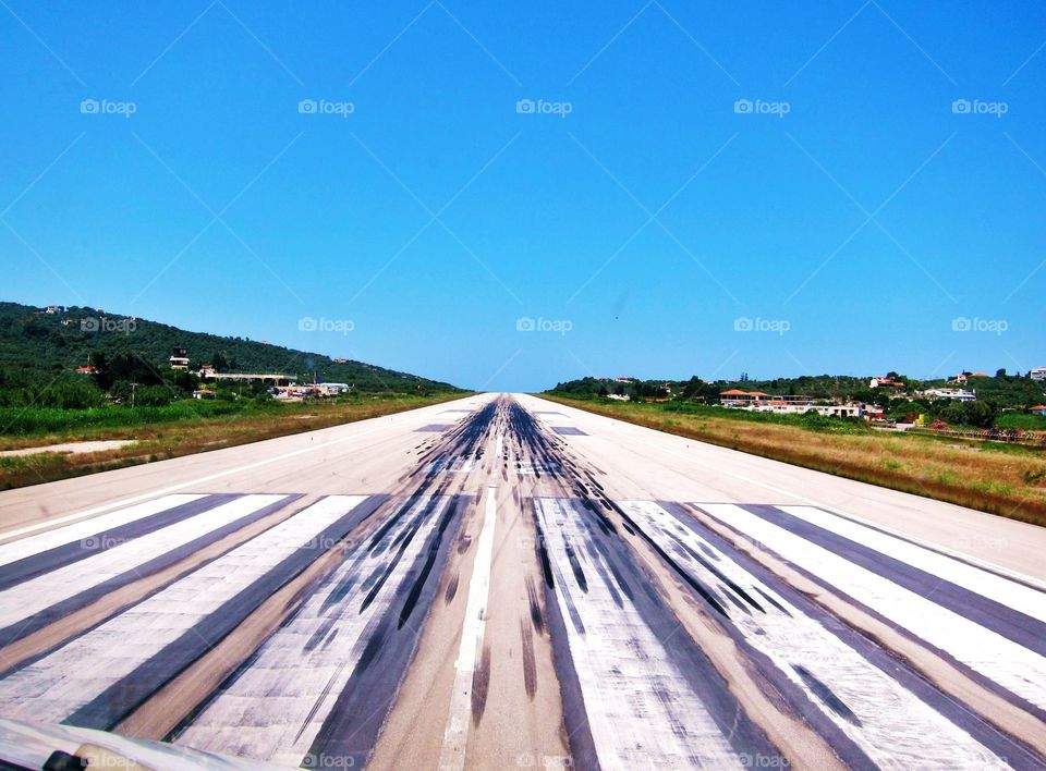 Runway in Greece