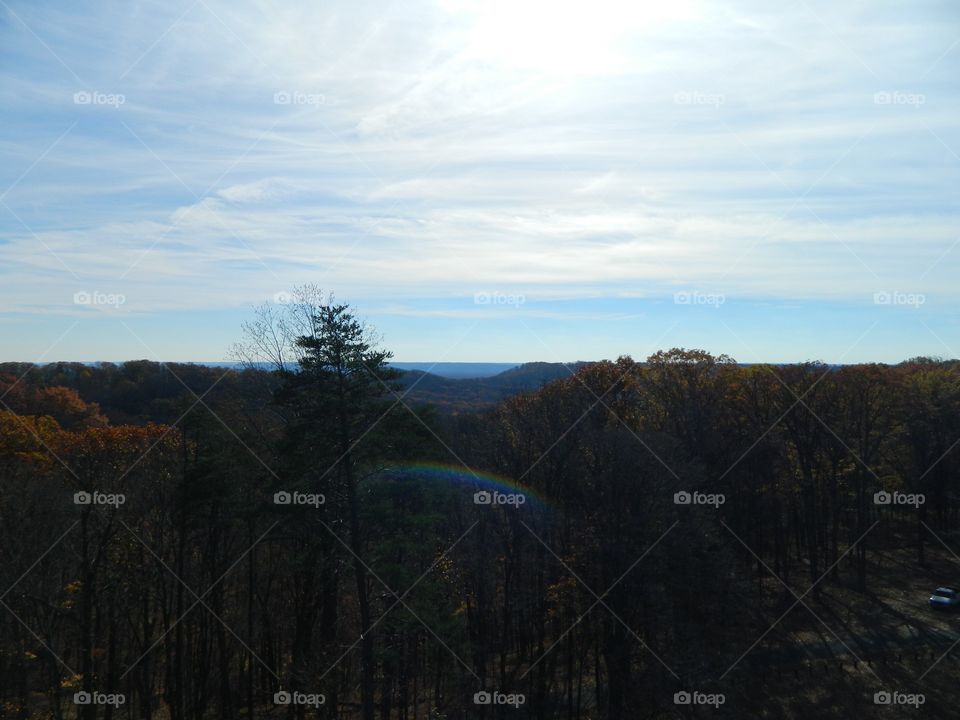 Rainbow at the lookout