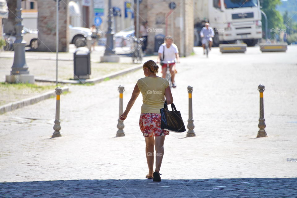 woman walking