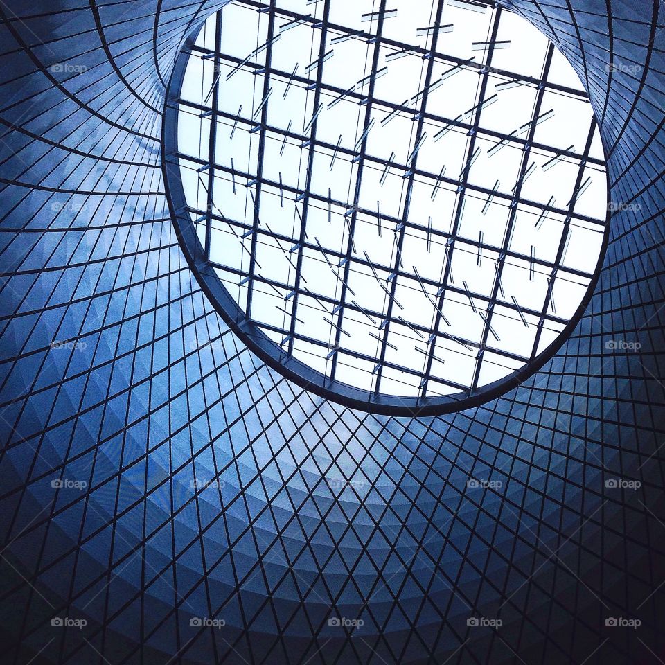 Futuristic building. Ready to take off
