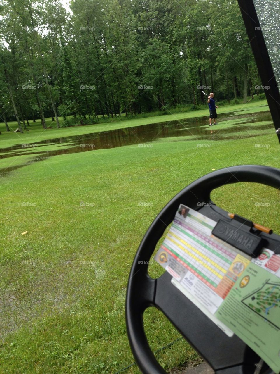 Another Day of Golf in the rain