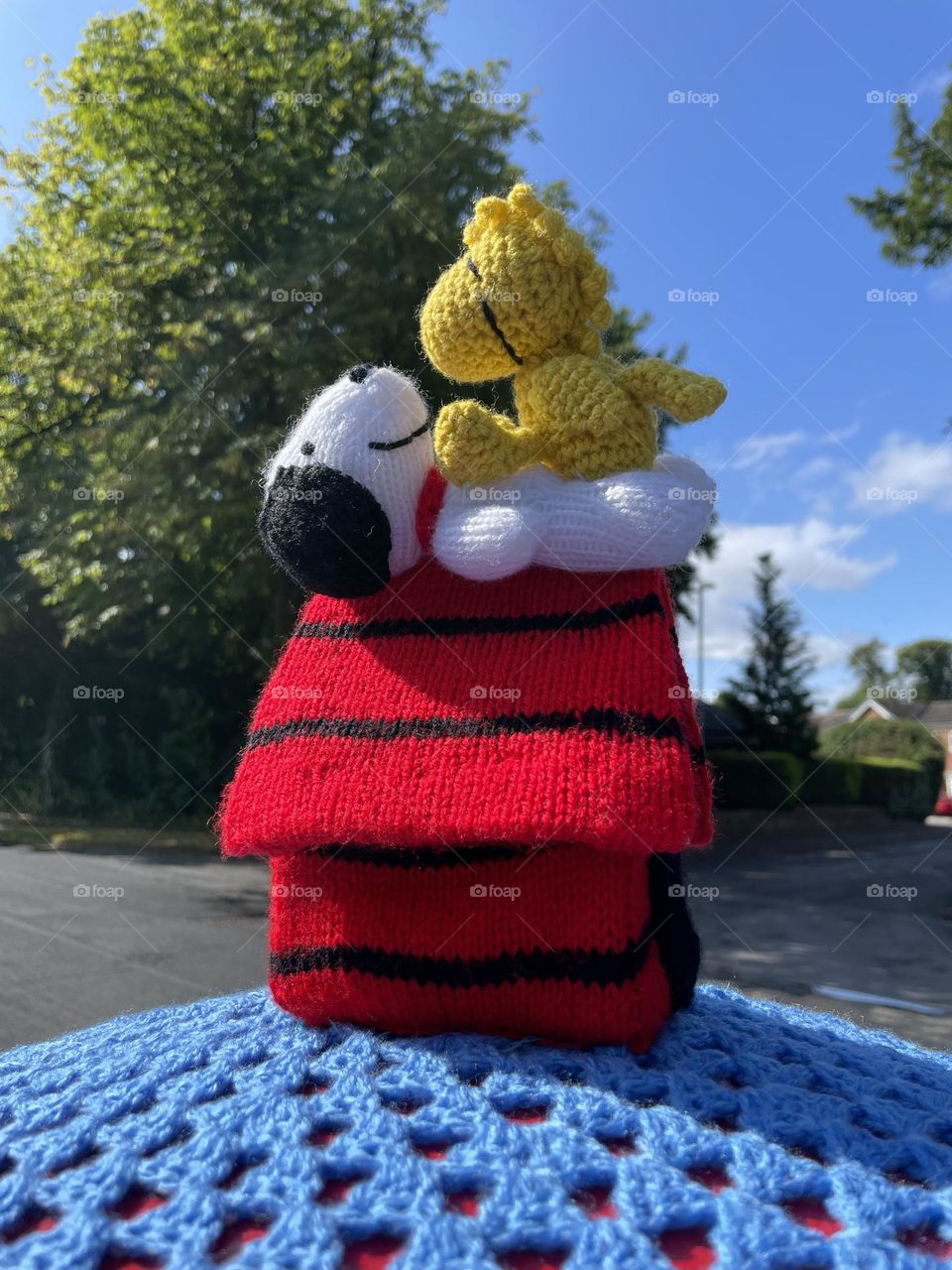 Secret Knitters  at it again …. Snoopy ❤️