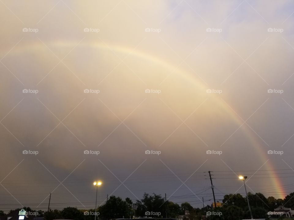 Rainbow, Landscape, Storm, Weather, Rain
