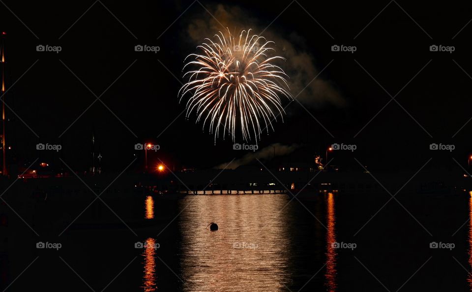 Firework reflection 