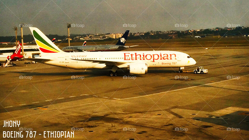 Aeronave Ethiopian
Boeing 787
