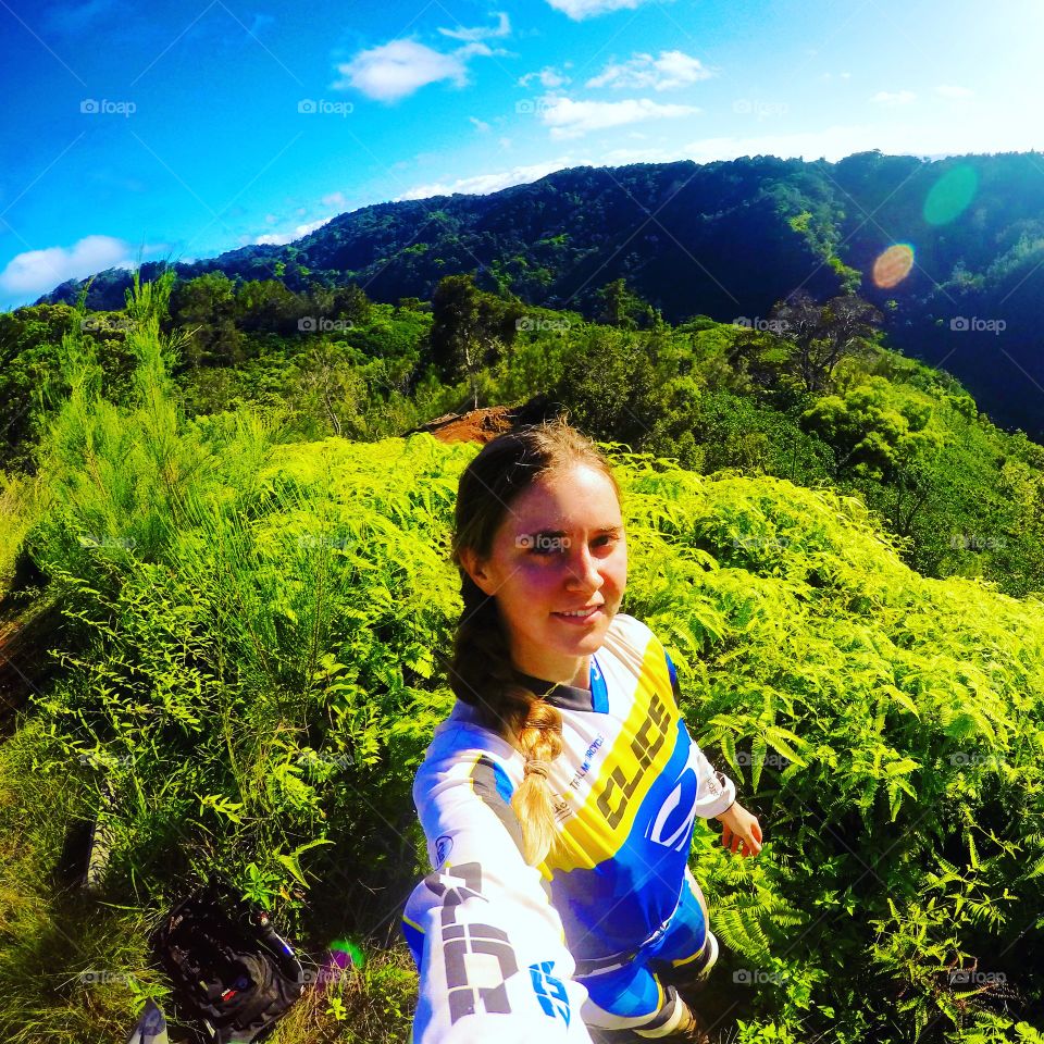 Selfie in Hawaiian Jungle