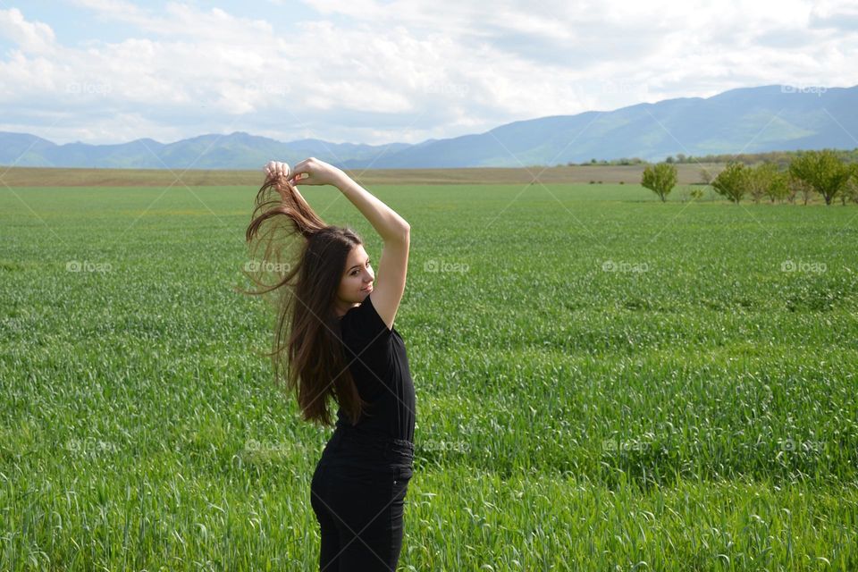 Small Moments of Happiness, Young Girl in Nature