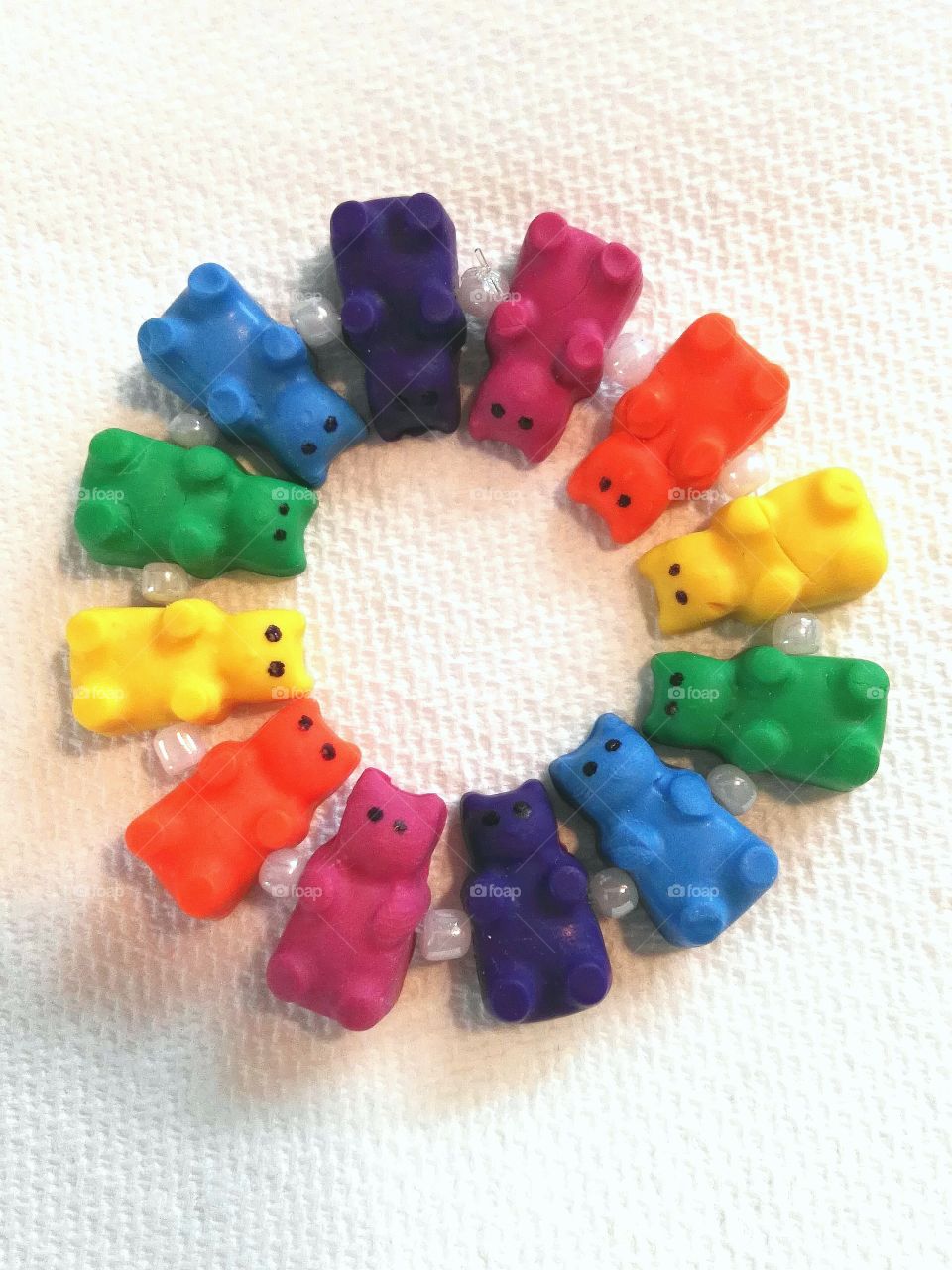 Polymer clay gummy bears