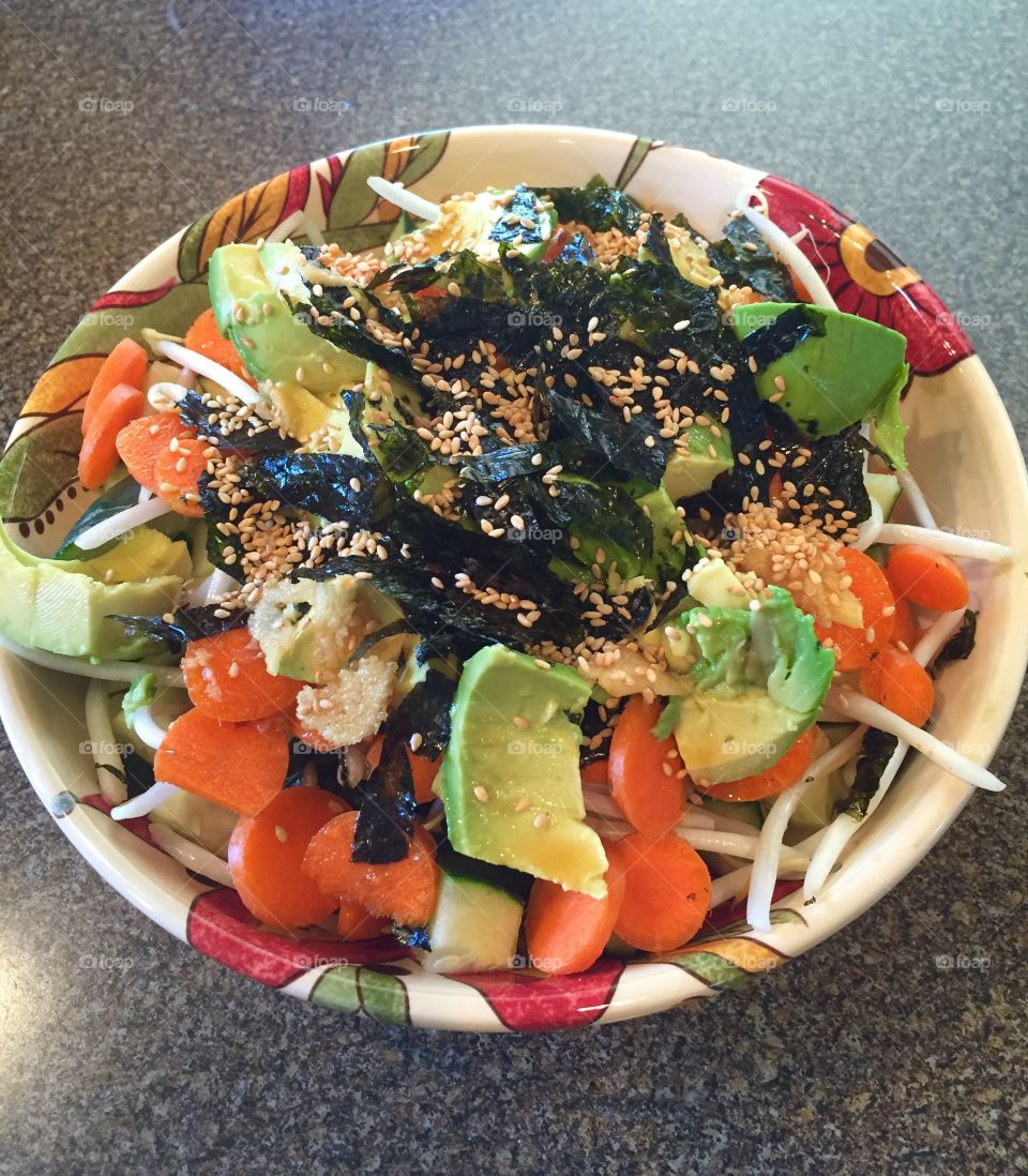 What's for lunch...sushi salad