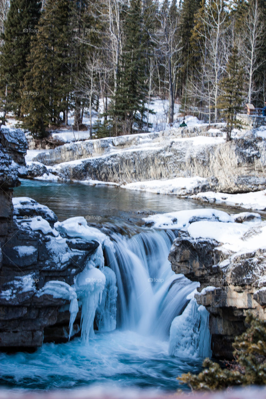 Winter waterfall 