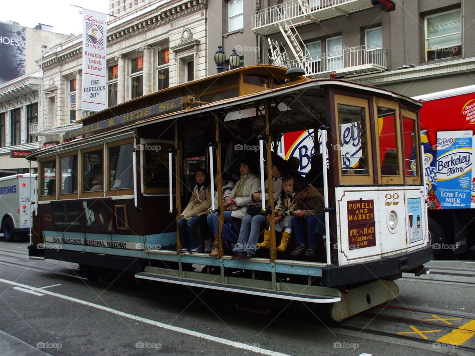 Cable Car in san Francisco