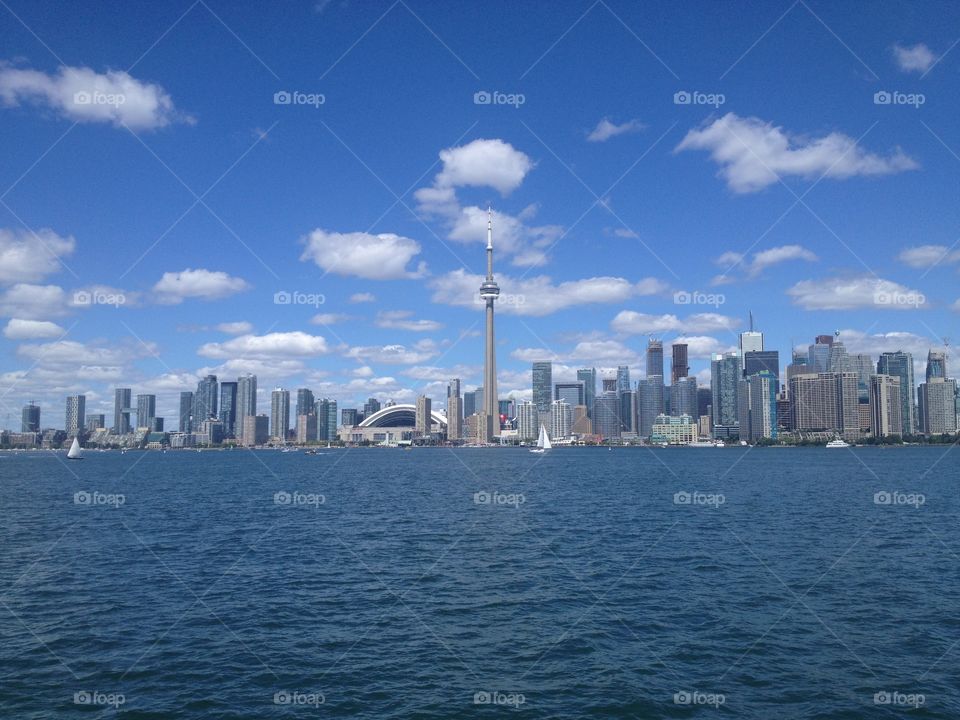 City, Skyscraper, Skyline, Water, Architecture