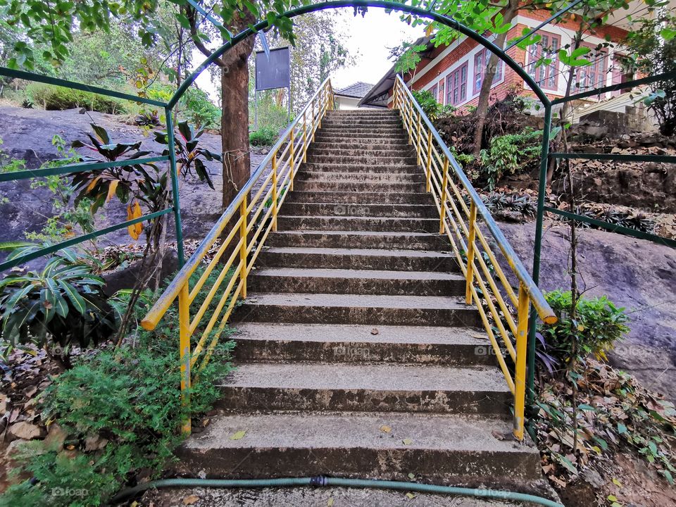 Beautiful staircase in Nilambur park