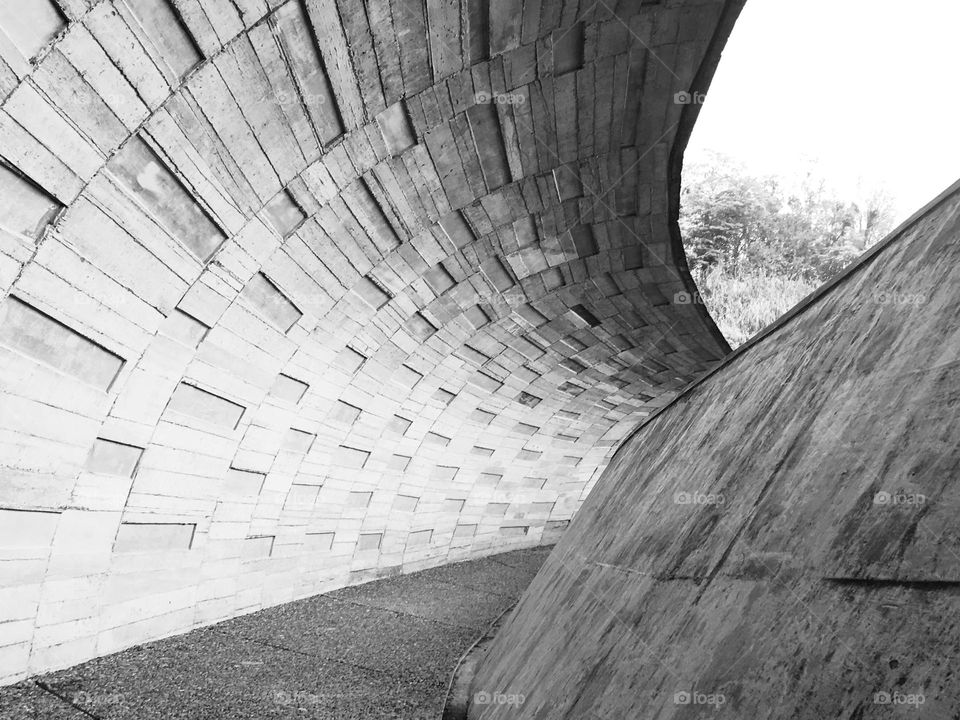 Road in black and white 