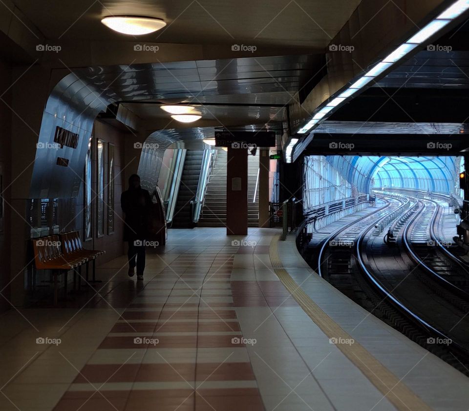 Underground station view