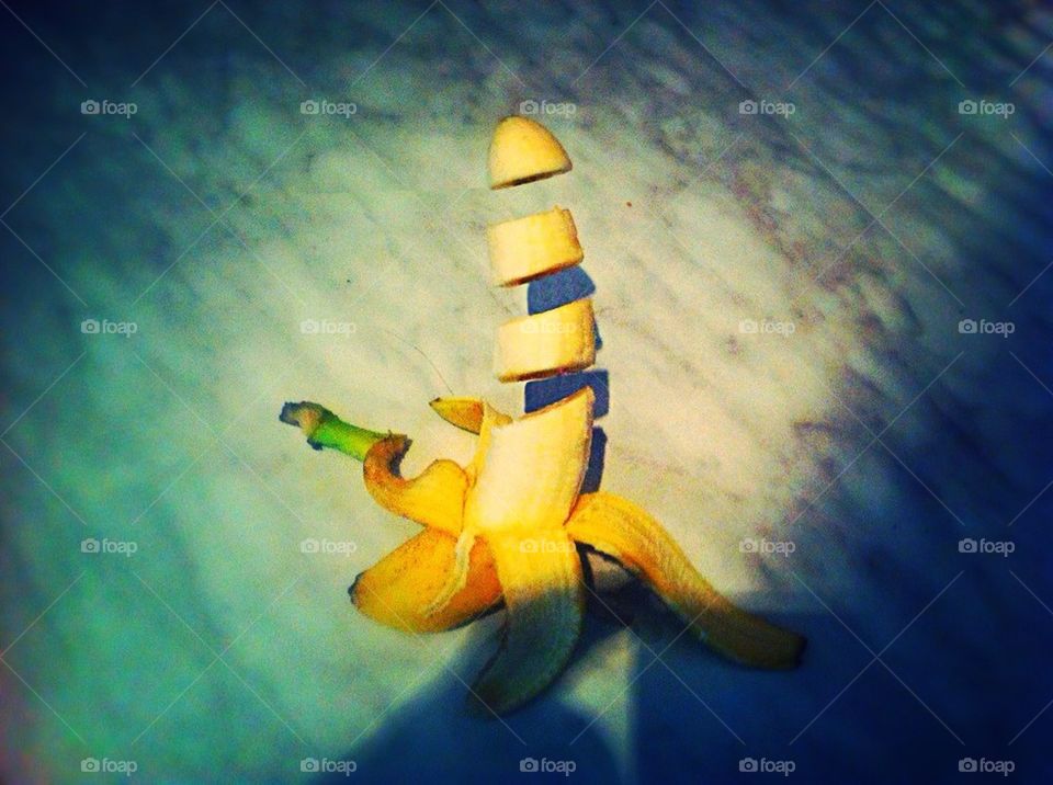 Sliced banan
