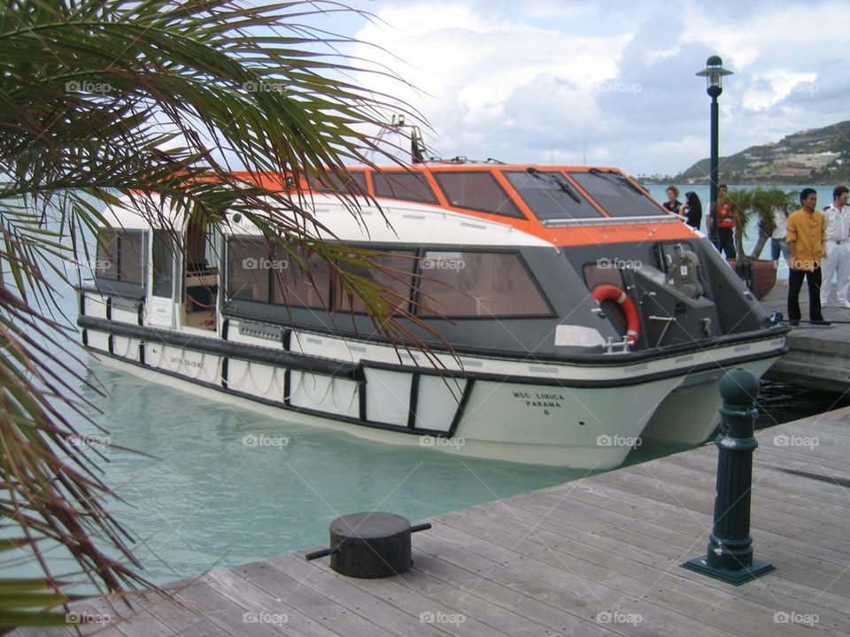 Tender Boat at St. Maarten