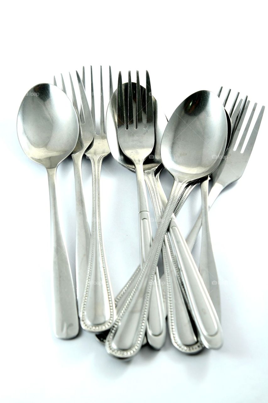 different spoon and fork utensils