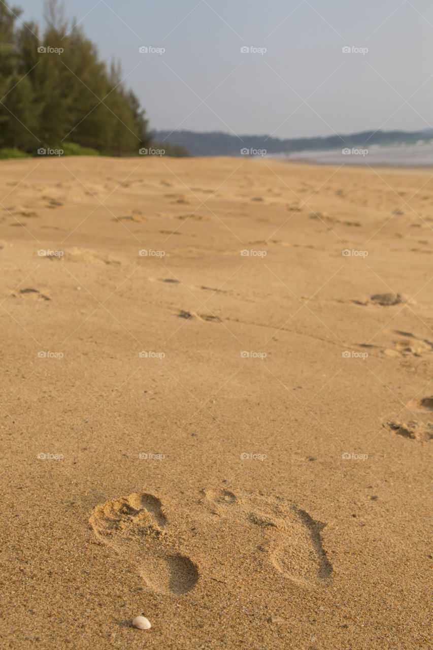walk this way. Idea was born during a short walk at one of Khao Lak Beaches in Thailand