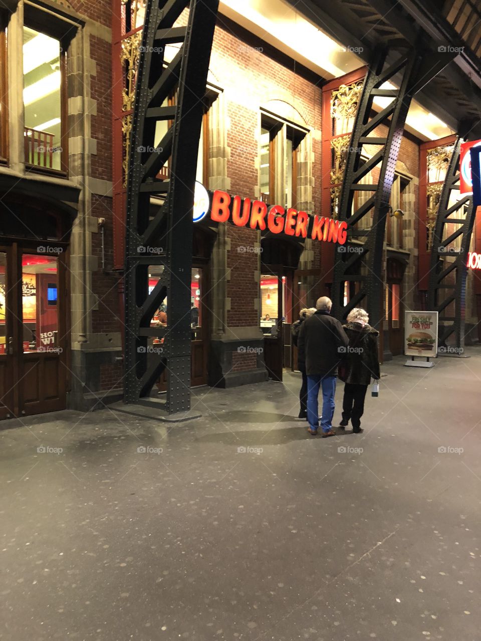 Burger King Amsterdam rail station 