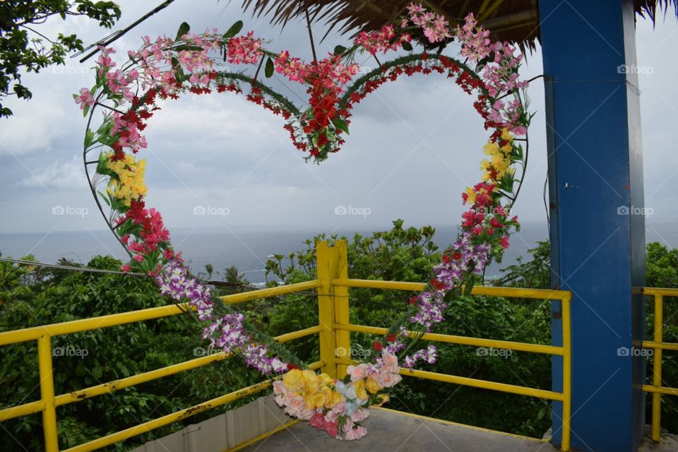Heart flowers in Philippines travel love 