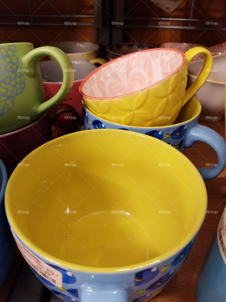 Yellow mugs