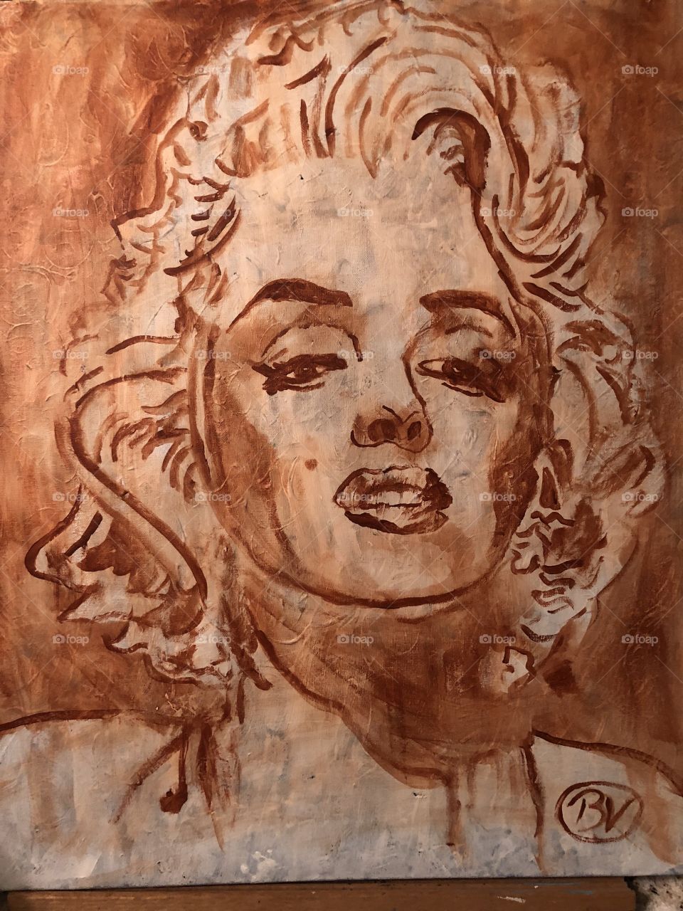 Marilyn Monroe acrylic painting 