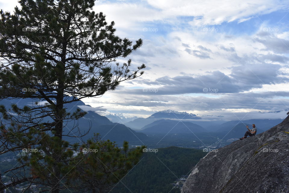 A viewpoint beside the infamous, Stawamus Chief, which overlooks Howe Sound and the quaint, adventurous town of Squamish, BC. 