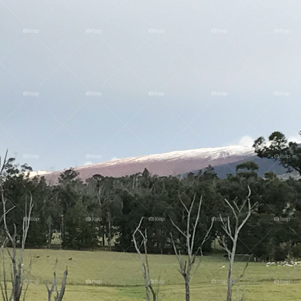 Snow on Mauna Kea