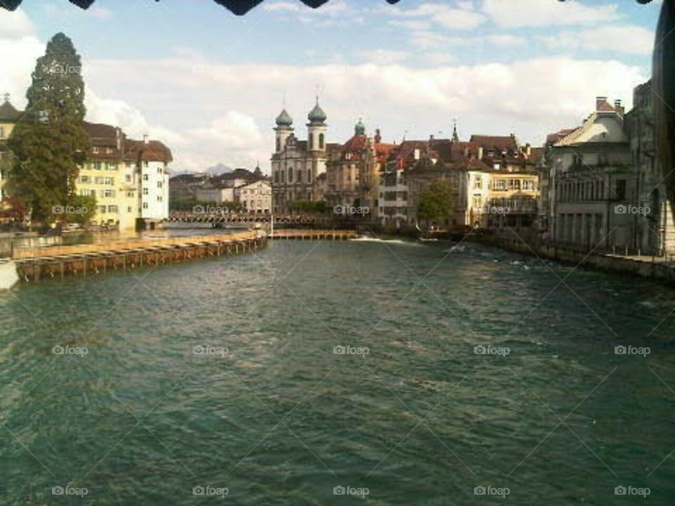 No better way than by the waterways of Lucerne, Switzerland.