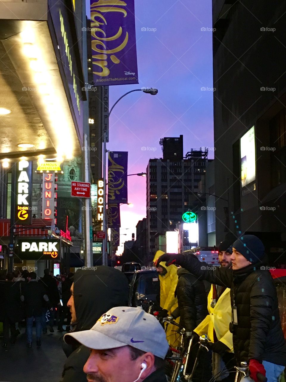 Beautiful night sky in NYC.