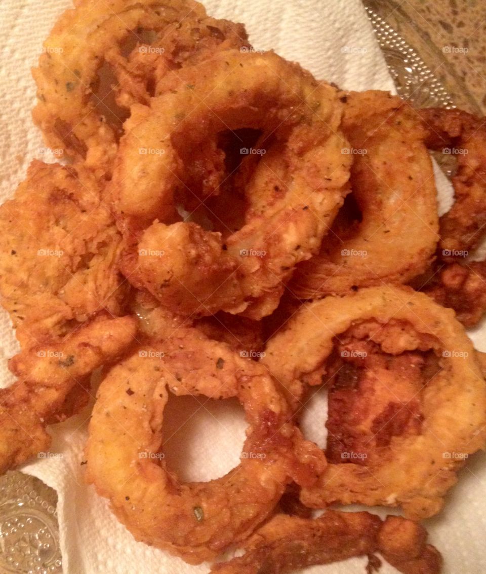 Those crunchy homemade onion rings 