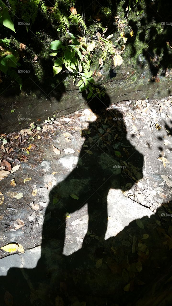 The Stranger. hiking shadow