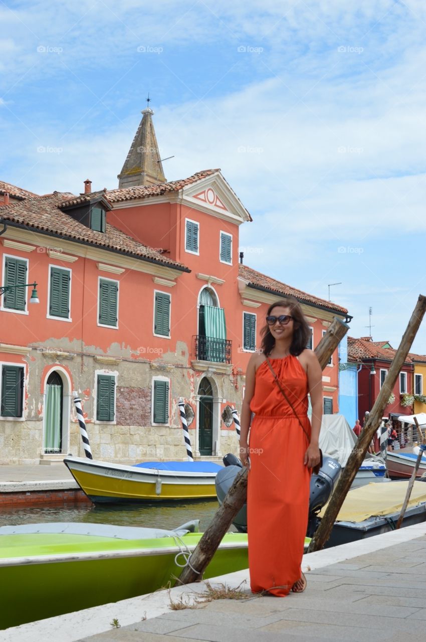 Orange day in Burano