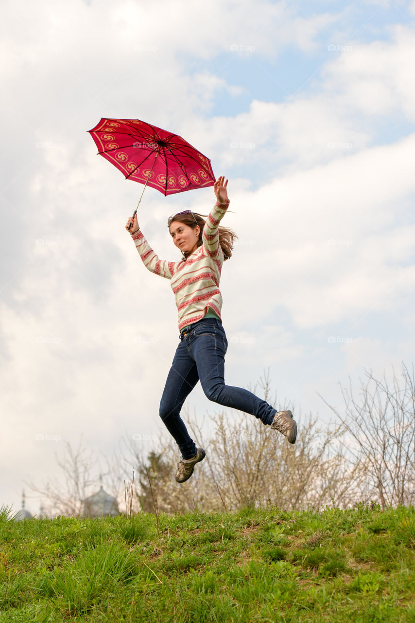 girl jumping