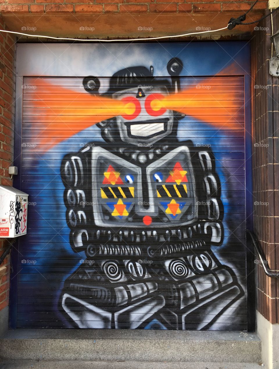 Graffiti robot.