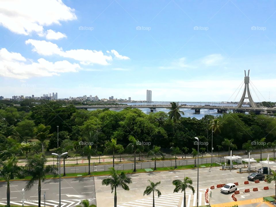 Landscape of Recife, Brazil.