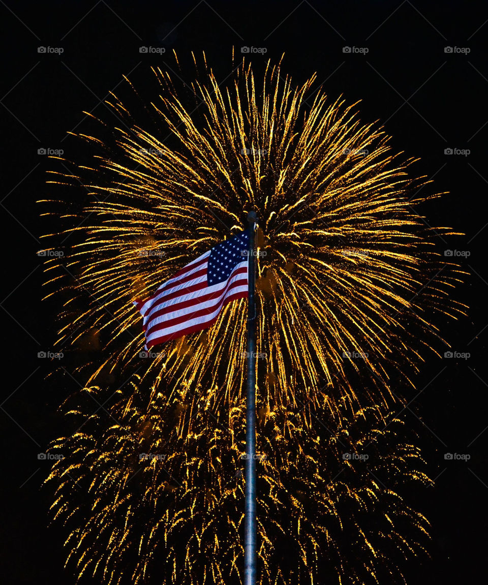 usa flag fireworks america by dorrie0