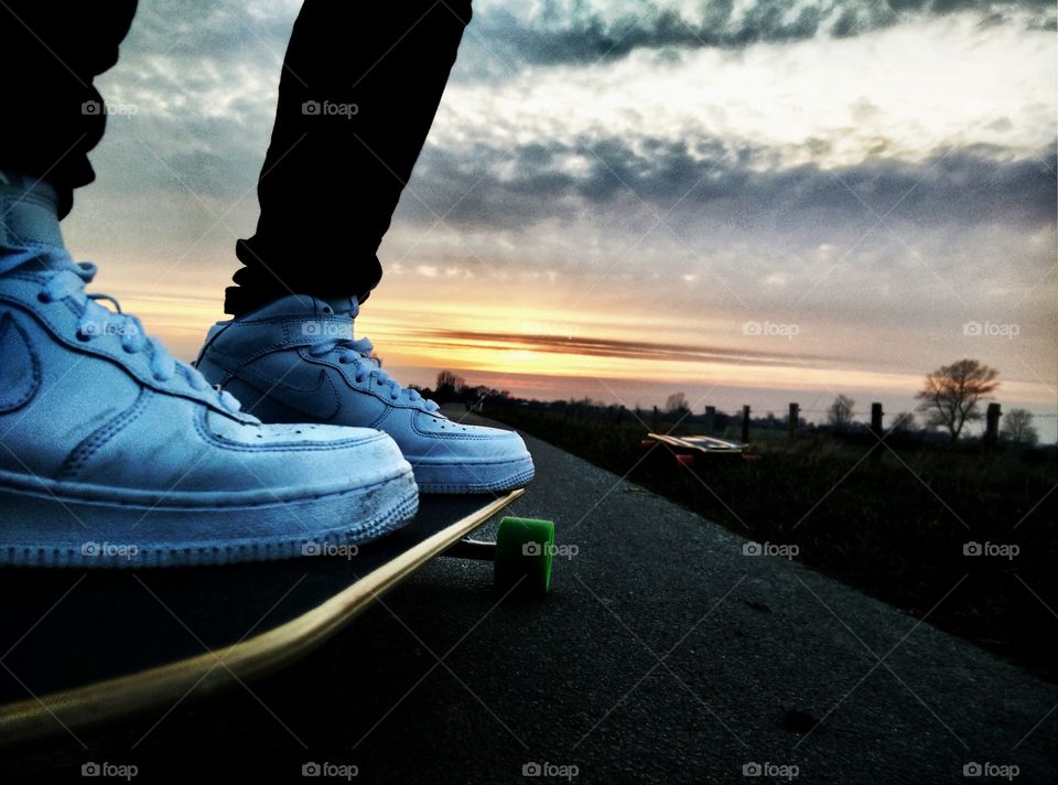 longboarding at the northern germany