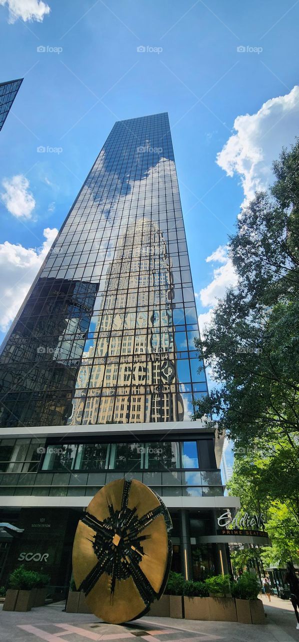Buildings Inside Building (Reflections)