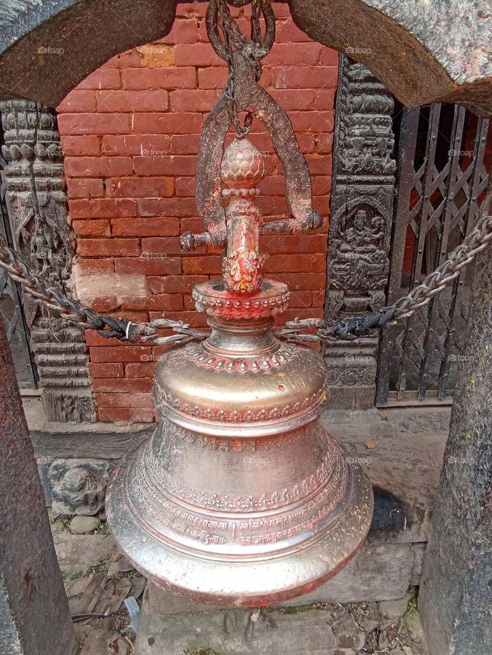 this is nepali bail which is keep in temple