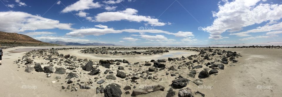 Inside the Spiral Jetty 