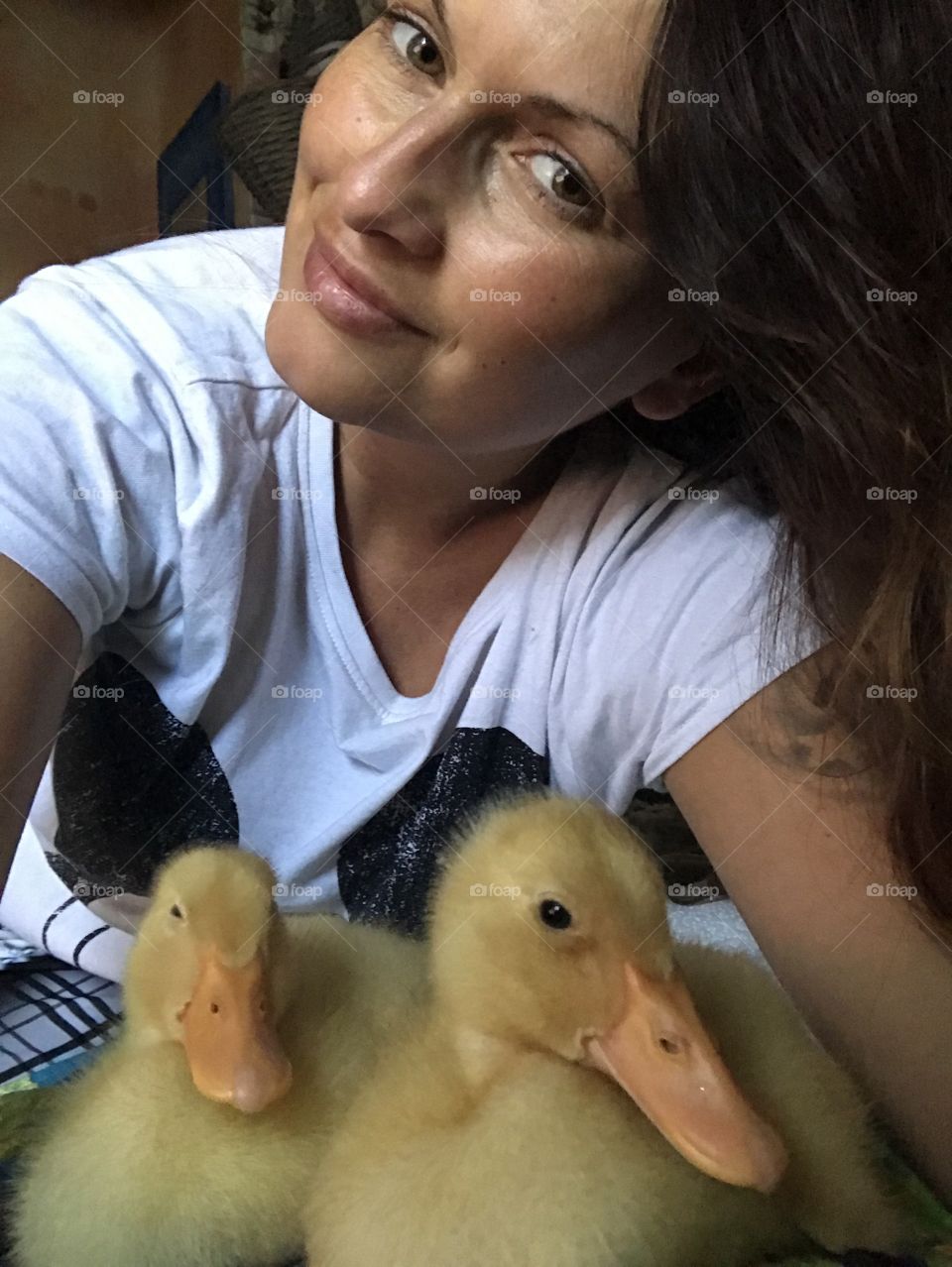 My Baby Ducks & me. 