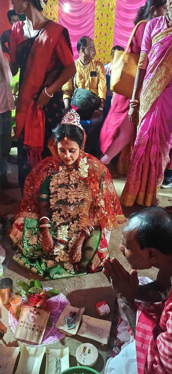 The Bengali bride at marriage ceremony