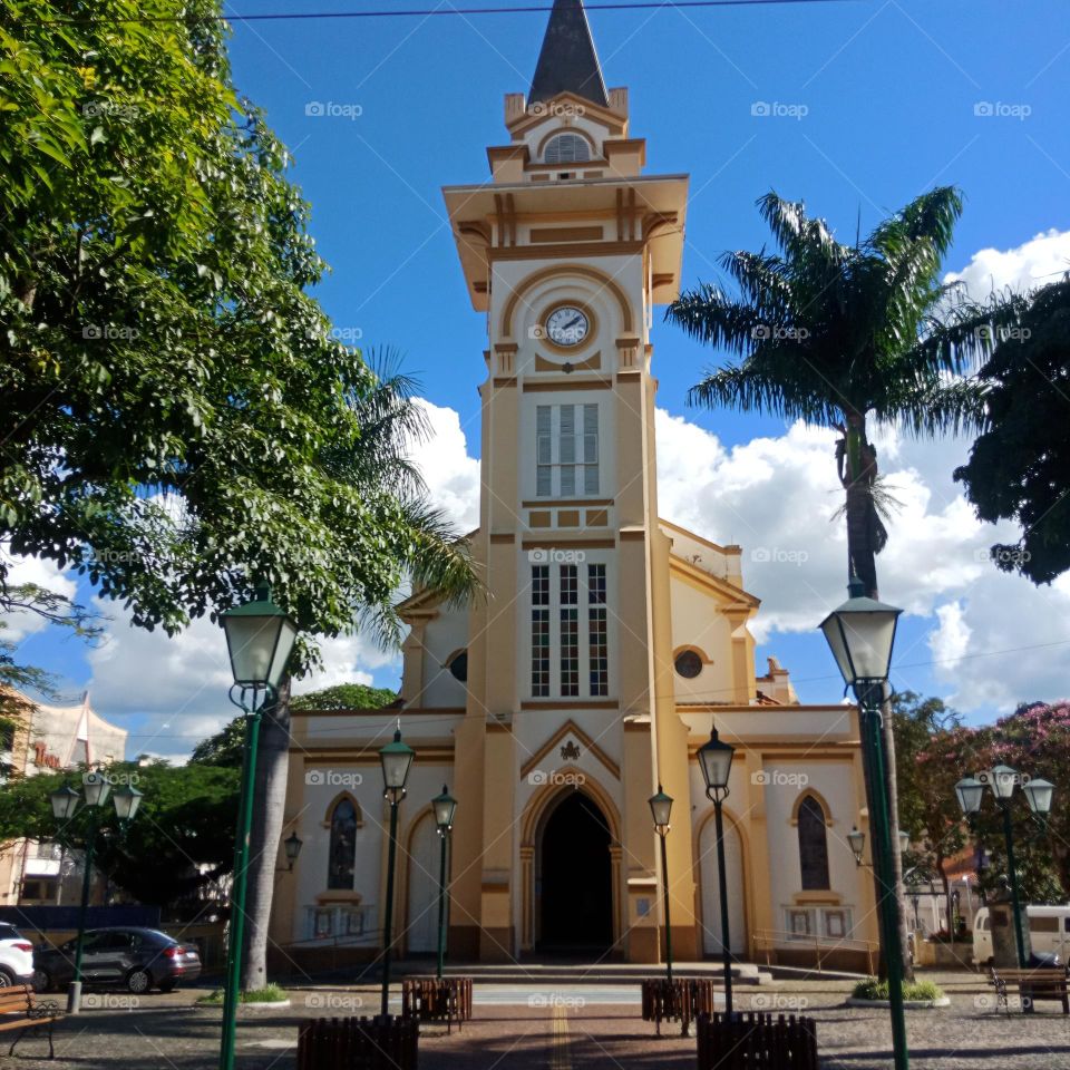 Old church in a small town, Socorro-SP, Brazil