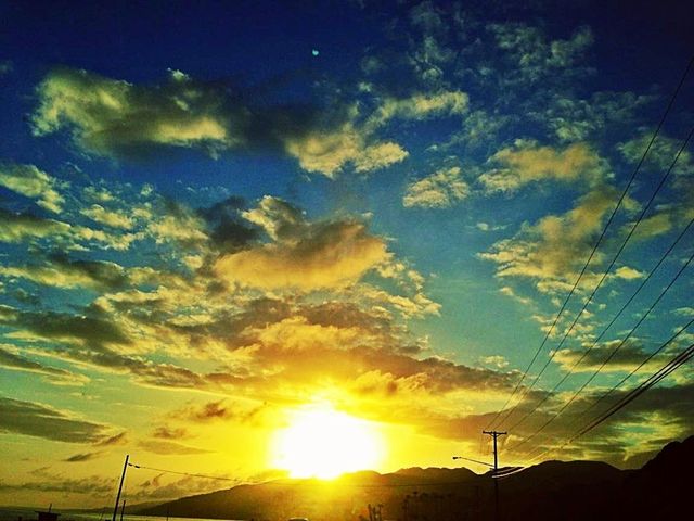 sky sunset clouds sun by itsAus