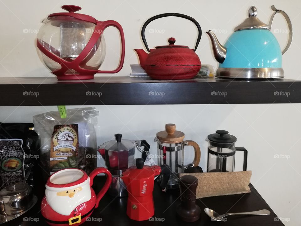 Coffee shelf in Iris place
